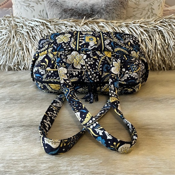 VERA BRADLEY Ellie Elephant 2012 Stroll Around Baby Diaper Bag Tote Blue Yellow - Picture 13 of 17